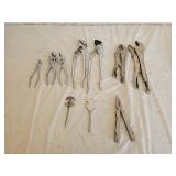 Assortment of Pliers and Vise Grips