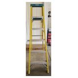Werner 6' Fiberglass Ladder with Paint Tray