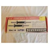 NIB Powerhouse Fitness 14' Threaded Dumbbells