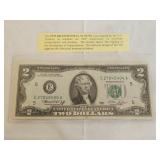 1976 $2 Bicentennial Federal Reserve Note