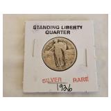 1926 Silver Standing Liberty Quarter