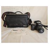 Nikon N50 SLR Autofocus Camera with Case