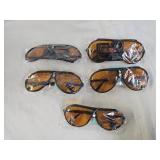 5 New Pairs of Sports Blue Block Sunglasses