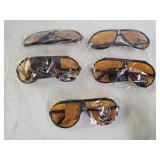 5 New Pairs of Sports Blue Block Sunglasses