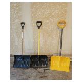 3 Snow Shovels