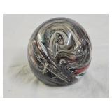 Signed Art Glass Paperweight
