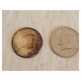 1964 Silver & 1973 Kennedy Half Dollar Coins