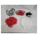 5 Ladies Feather Fascinator Hats & Headbands