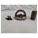 Vintage Primitive Clothespins and Irons