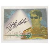 Autographed Jeff Gordon Racing Card