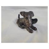 Vintage Ronson Bronze Scotty Dog Pipe Rest