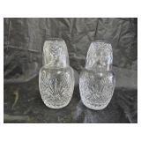 2 Astral Crystal Joan Nite Sets Carafe and Tumbler