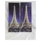 2 Jeweled Eiffel Tower Paris London Prints