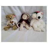 3 Larger Ty Beanie Babies