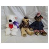 3 Larger Ty Beanie Babies