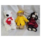 3 Larger Ty Beanie Babies