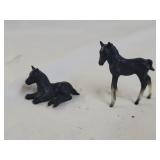 2 1975 Miniature Breyer Thoroughbred Horses