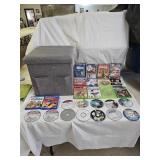 Video Games, DVDs, Storage Foot Stool