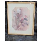 Iris and Butterfly Print by Lili Gaydos
