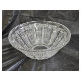 Heavy Cut Glass Bowl