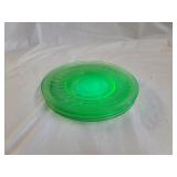 5 Anchor Hocking Green Uranium Glass Plates