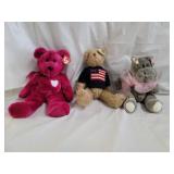 3 Larger Ty Beanie Babies