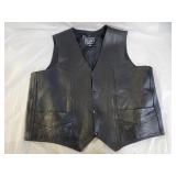 A-1 Hand Painted Leather Motorcycle Riding Vest