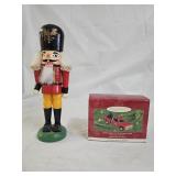 Hallmark Ornament & Wooden Nutcracker