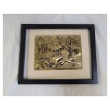 Vintage Lionel Barrymore Shoreside Golf Foil Print
