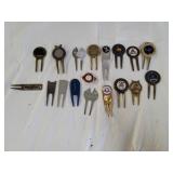Golf Ball Markers and Divot Tools
