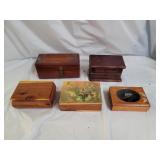Lane Cedar & Souvenir Dresser Boxes, Jewelry Boxes