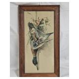 Vintage Victorian Embossed Duck Print