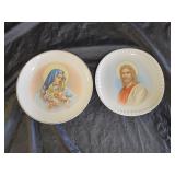 Virgin Mary and Jesus Plates