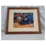 Nora Sallows Signed Detroit Tigers MLB Print