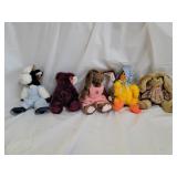5 Ty Beanie Babies