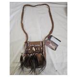 Papuan Noken Feather, Shell & Woven Bag
