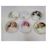 6 Hand Painted Noritake, Bavaria and Other Plates