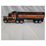 Vtg BuddyL Harley Davidson Motorcycles Semi Truck