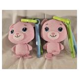 2 Unused Fisher-Price Doodle Animal Keychains
