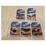 5 NIB Hot Wheels Diecast Cars