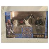 NIB 2003 LOR Deluxe Horse and Rider Set