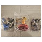 3 New 2001 Burger King LOR Kids Meal Toys