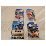 1 ERTL and 3 Hot Wheels Diecast Cars