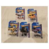 5 NIB Hot Wheels Diecast Cars