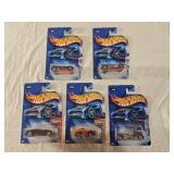 5 NIB Hot Wheels Diecast Cars