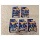 5 NIB Hot Wheels Diecast Cars