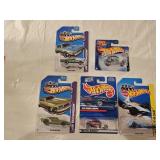 5 NIB Hot Wheels Diecast Cars