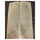 1931 Illinois Map by National Graphic Society