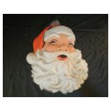 Vintage Styrofoam Santa Claus Head Wall Hanging