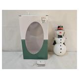 De Carlini Italian Snowman Glass Ornament